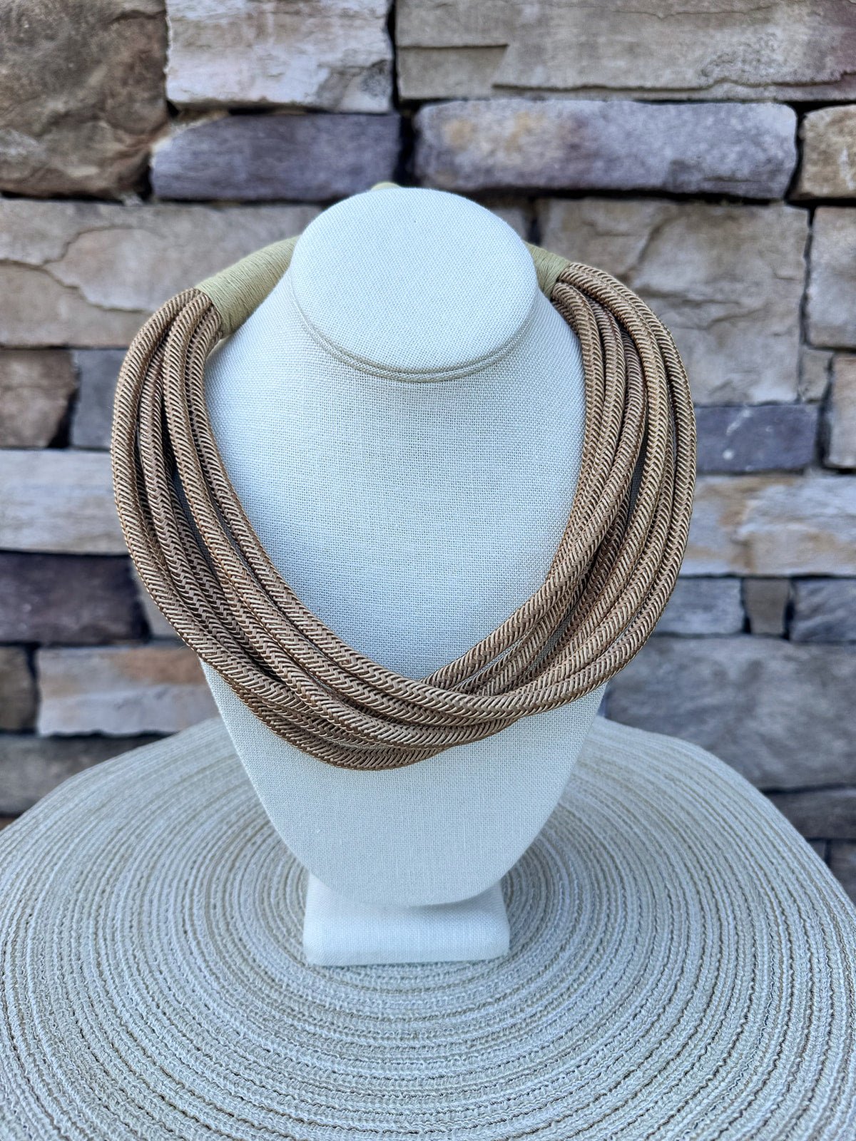 Rachel Rope Necklace in Caramel - The Pink Pineapple 850