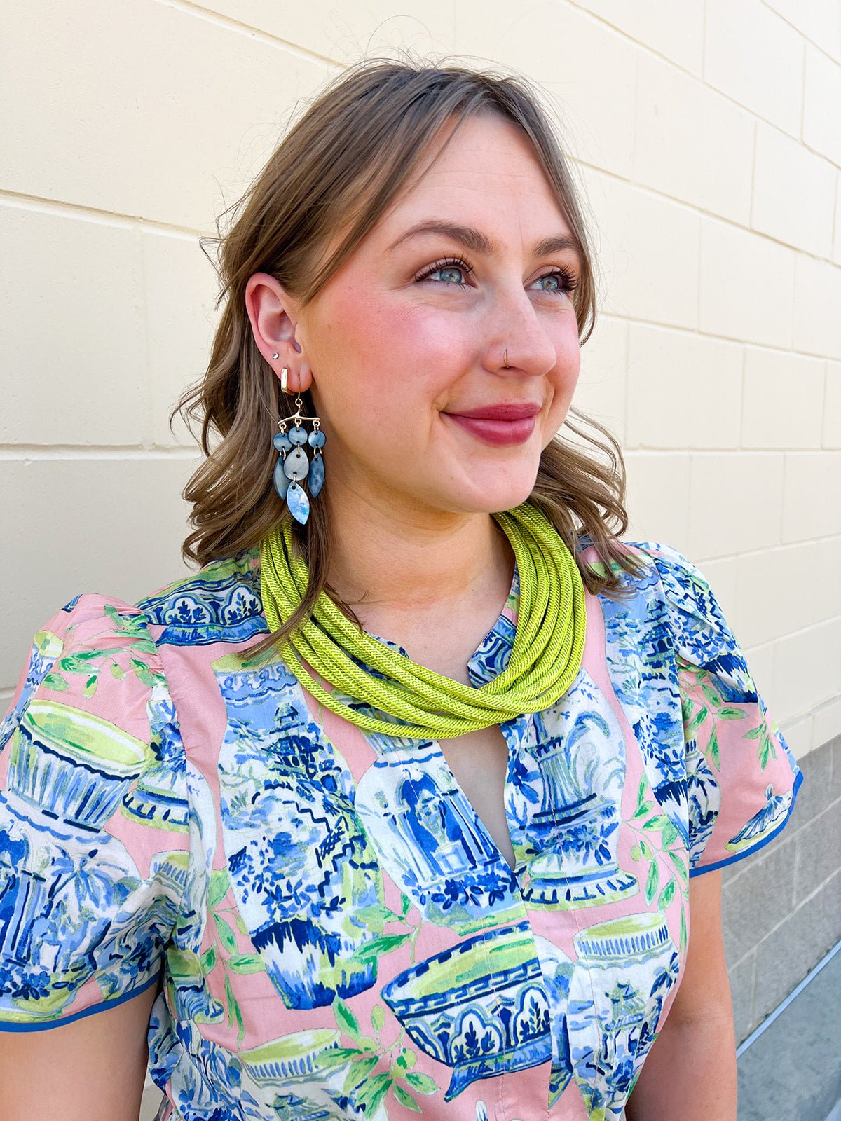 Rachel Rope Necklace in Citrus - The Pink Pineapple 850