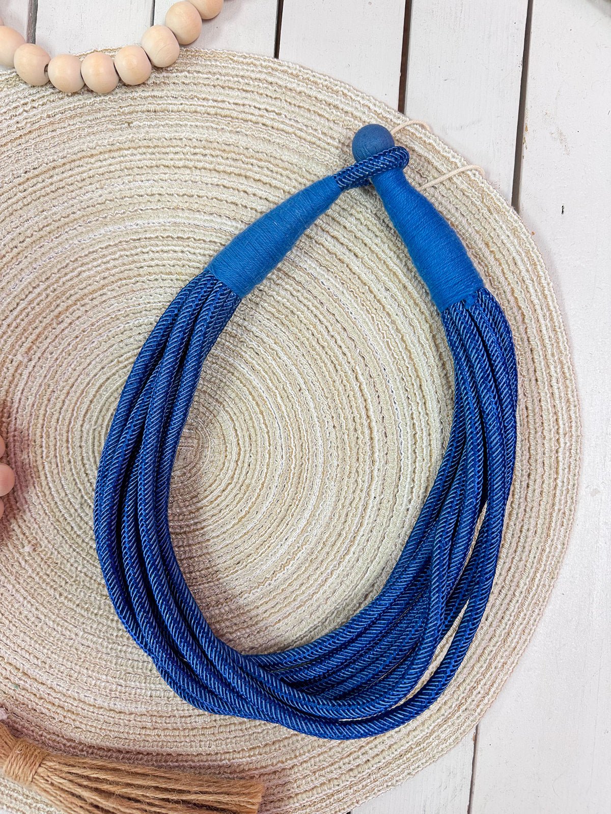 Rachel Rope Necklace in Cobalt - The Pink Pineapple 850
