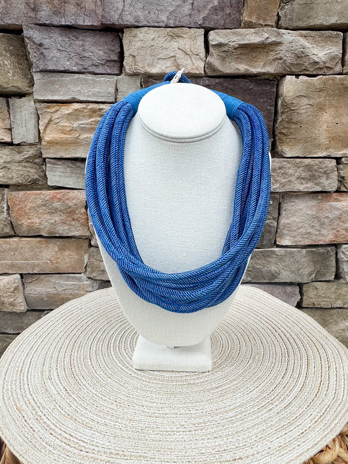 Rachel Rope Necklace in Cobalt - The Pink Pineapple 850