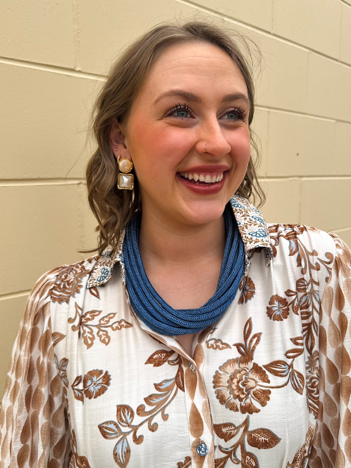 Rachel Rope Necklace in Cobalt - The Pink Pineapple 850