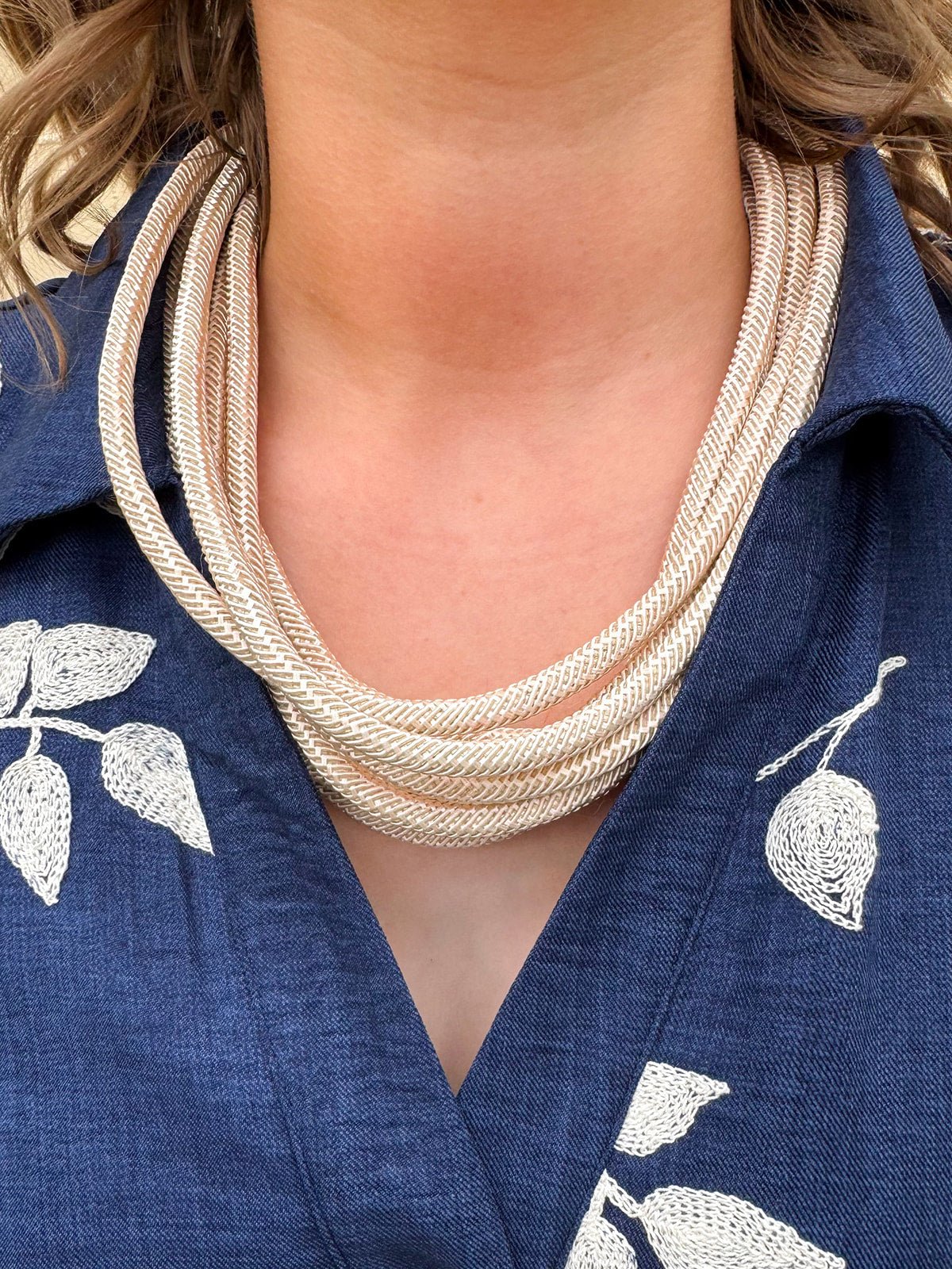 Rachel Rope Necklace in Ecru - The Pink Pineapple 850