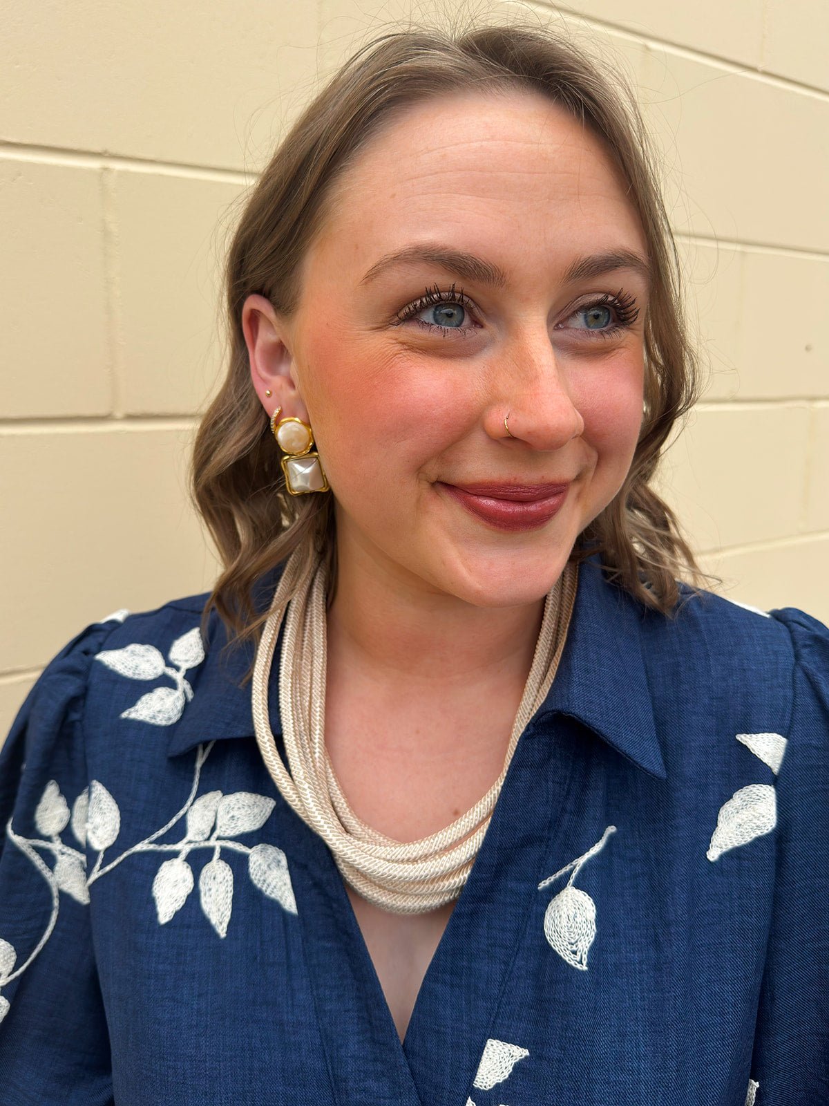 Rachel Rope Necklace in Ecru - The Pink Pineapple 850