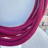 Rachel Rope Necklace in Garnet - The Pink Pineapple 850