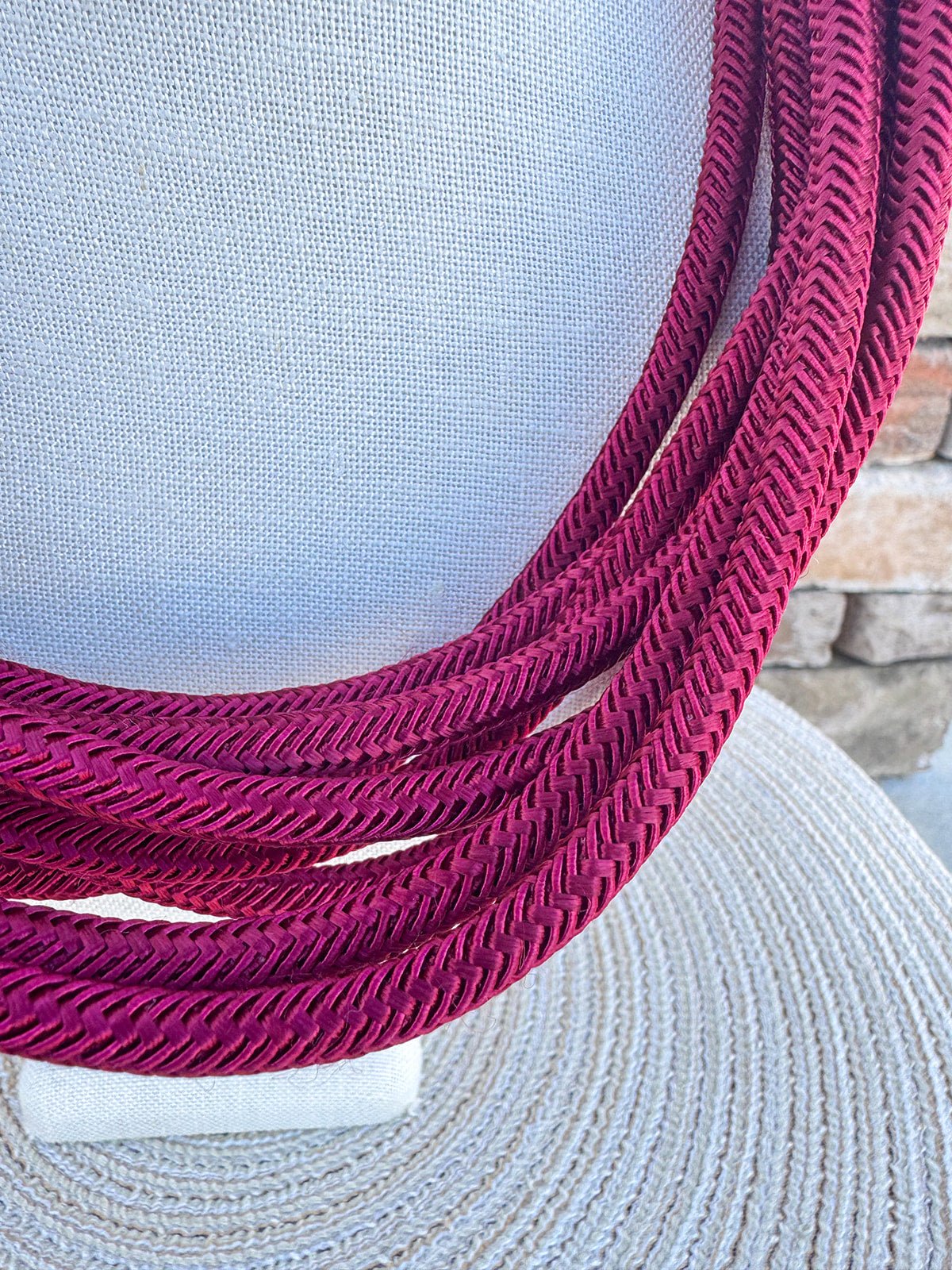 Rachel Rope Necklace in Garnet - The Pink Pineapple 850