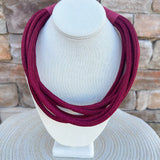 Rachel Rope Necklace in Garnet - The Pink Pineapple 850