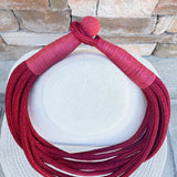 Rachel Rope Necklace in Garnet - The Pink Pineapple 850