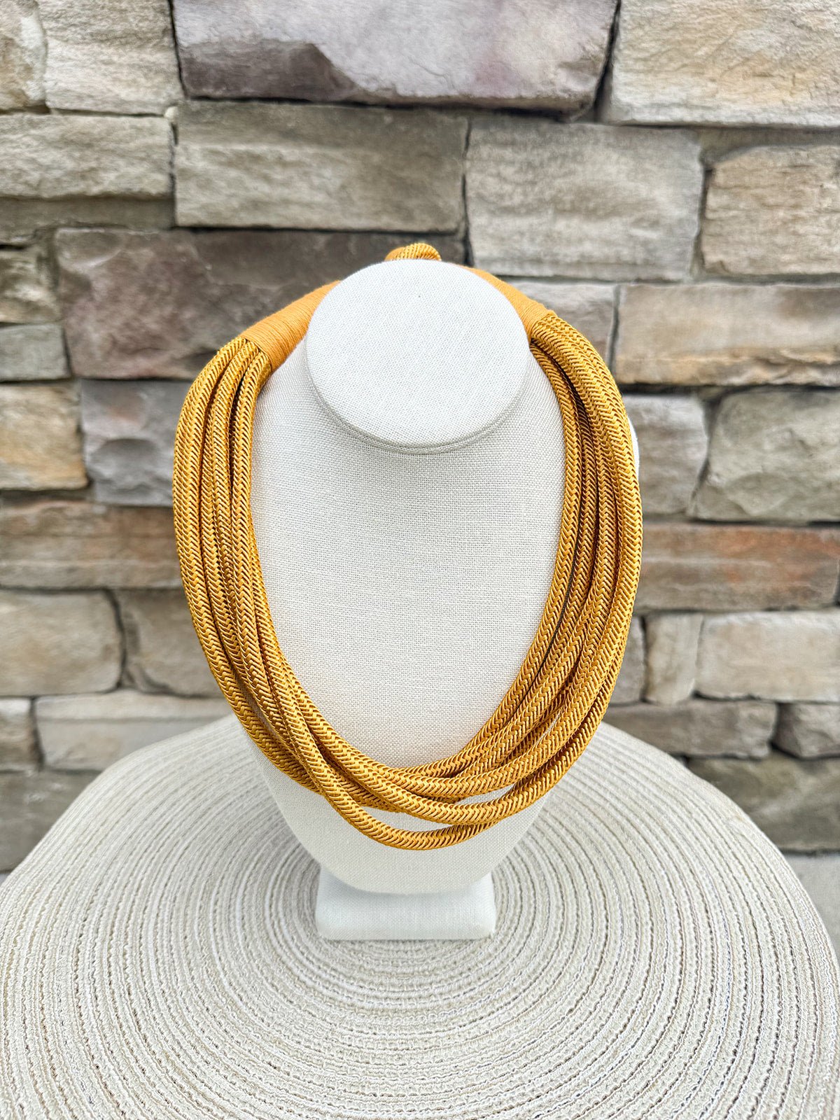 Rachel Rope Necklace in Gold - The Pink Pineapple 850