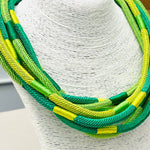 Rachel Rope Necklace in Green & Citrus - The Pink Pineapple 850