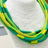 Rachel Rope Necklace in Green & Citrus - The Pink Pineapple 850