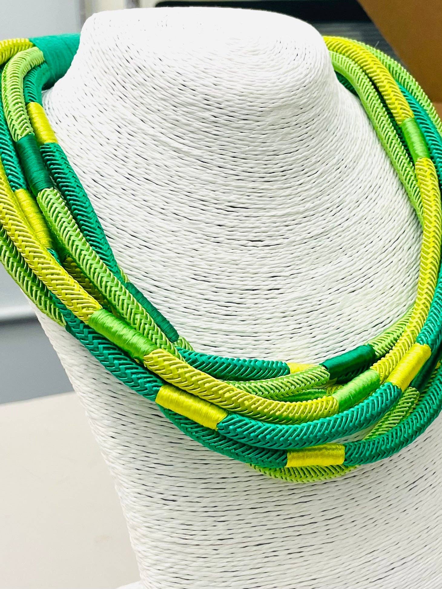 Rachel Rope Necklace in Green & Citrus - The Pink Pineapple 850