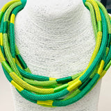 Rachel Rope Necklace in Green & Citrus - The Pink Pineapple 850