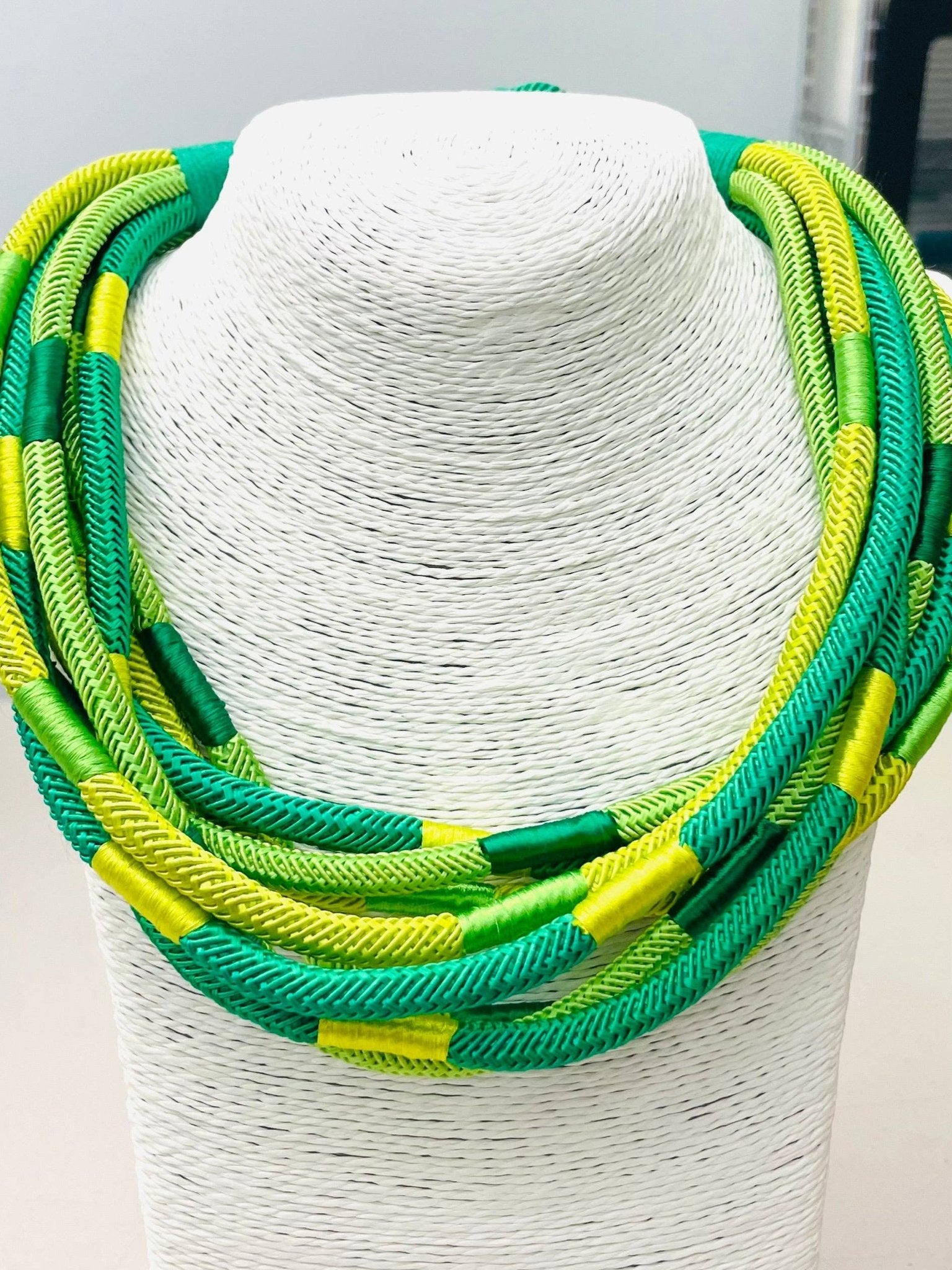 Rachel Rope Necklace in Green & Citrus - The Pink Pineapple 850