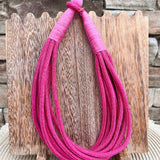 Rachel Rope Necklace in Hot Pink - The Pink Pineapple 850