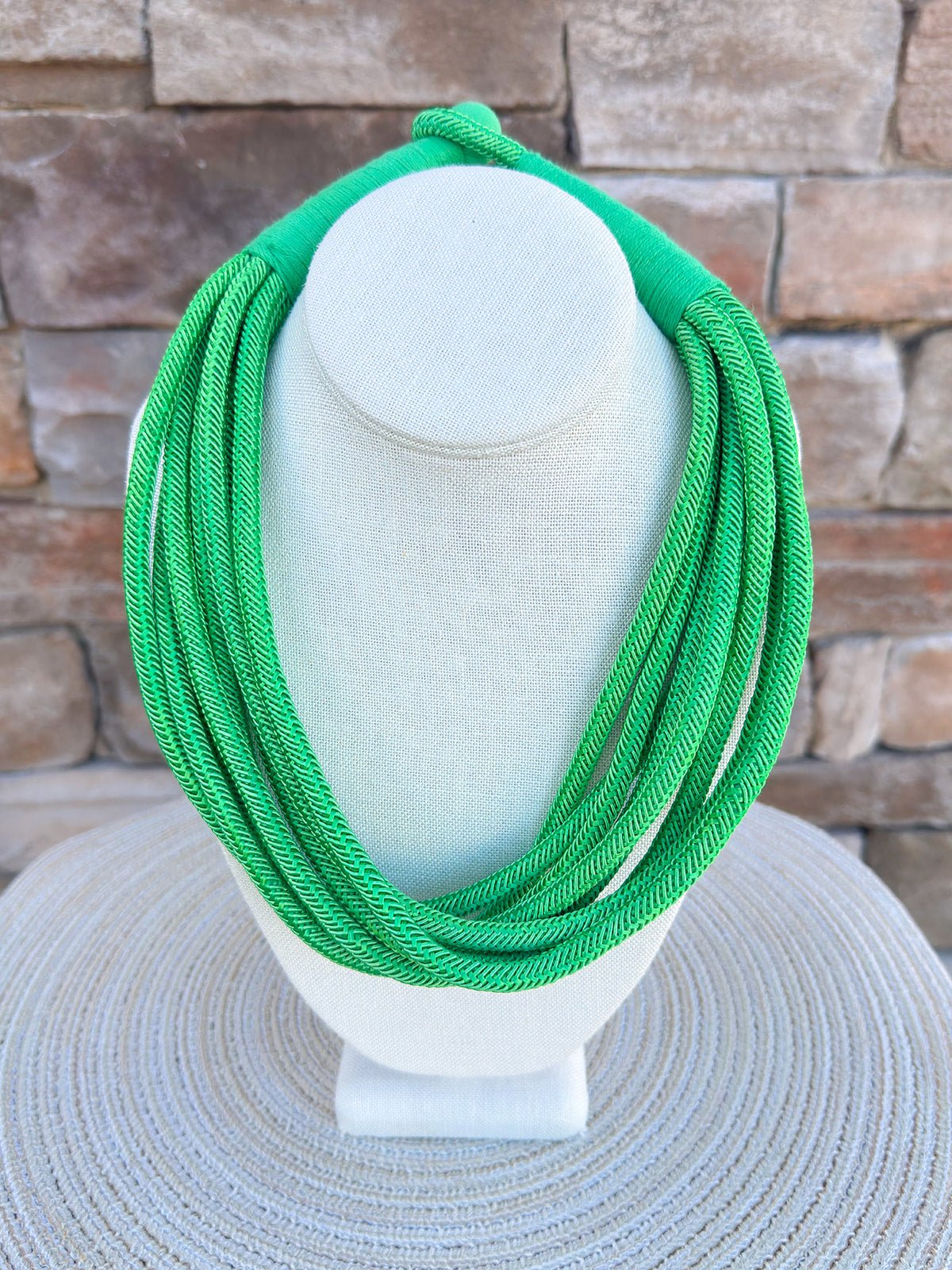 Rachel Rope Necklace in Kelly Green - The Pink Pineapple 850