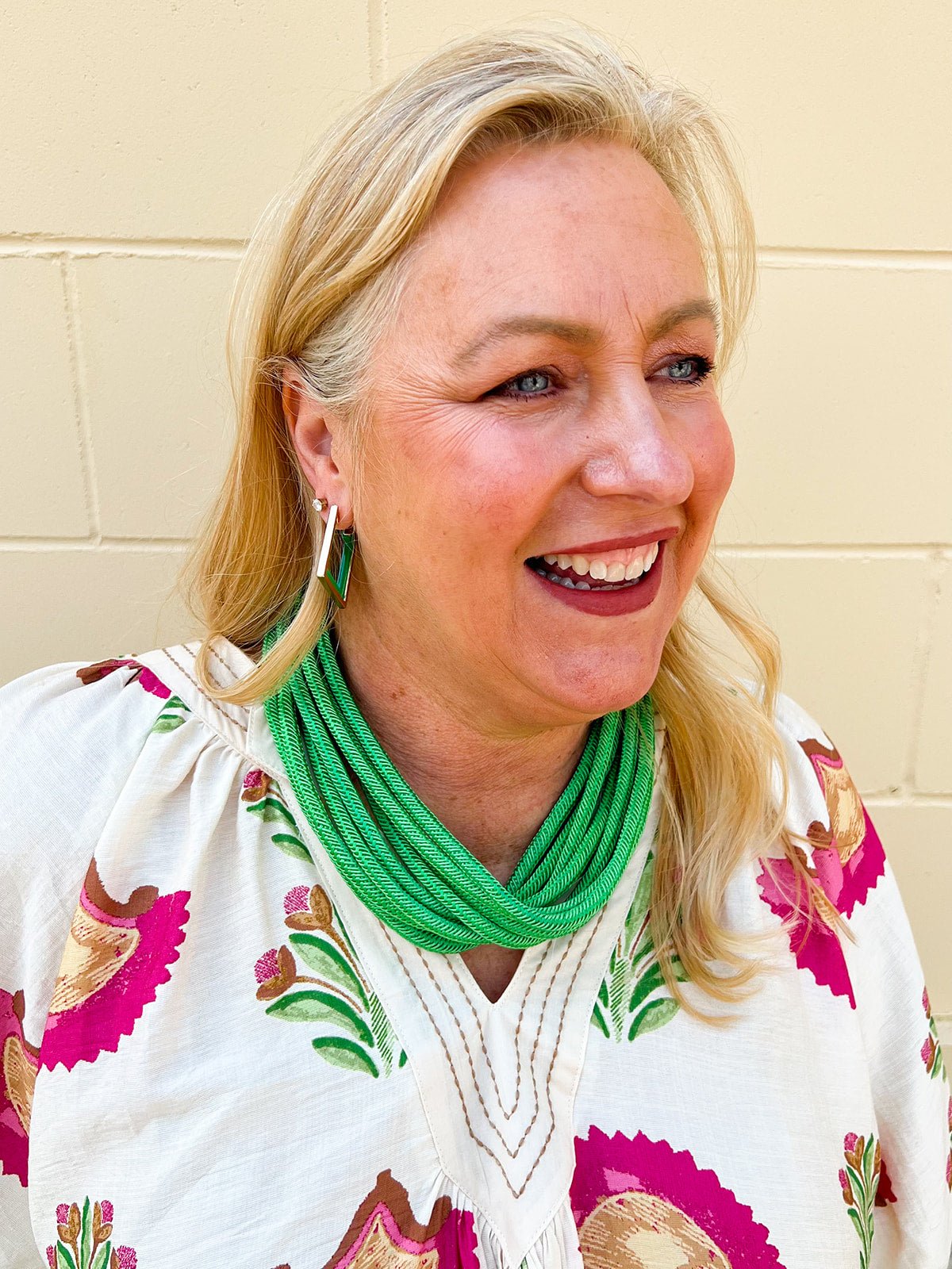 Rachel Rope Necklace in Kelly Green - The Pink Pineapple 850