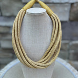 Rachel Rope Necklace in Khaki - The Pink Pineapple 850