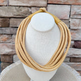 Rachel Rope Necklace in Khaki - The Pink Pineapple 850