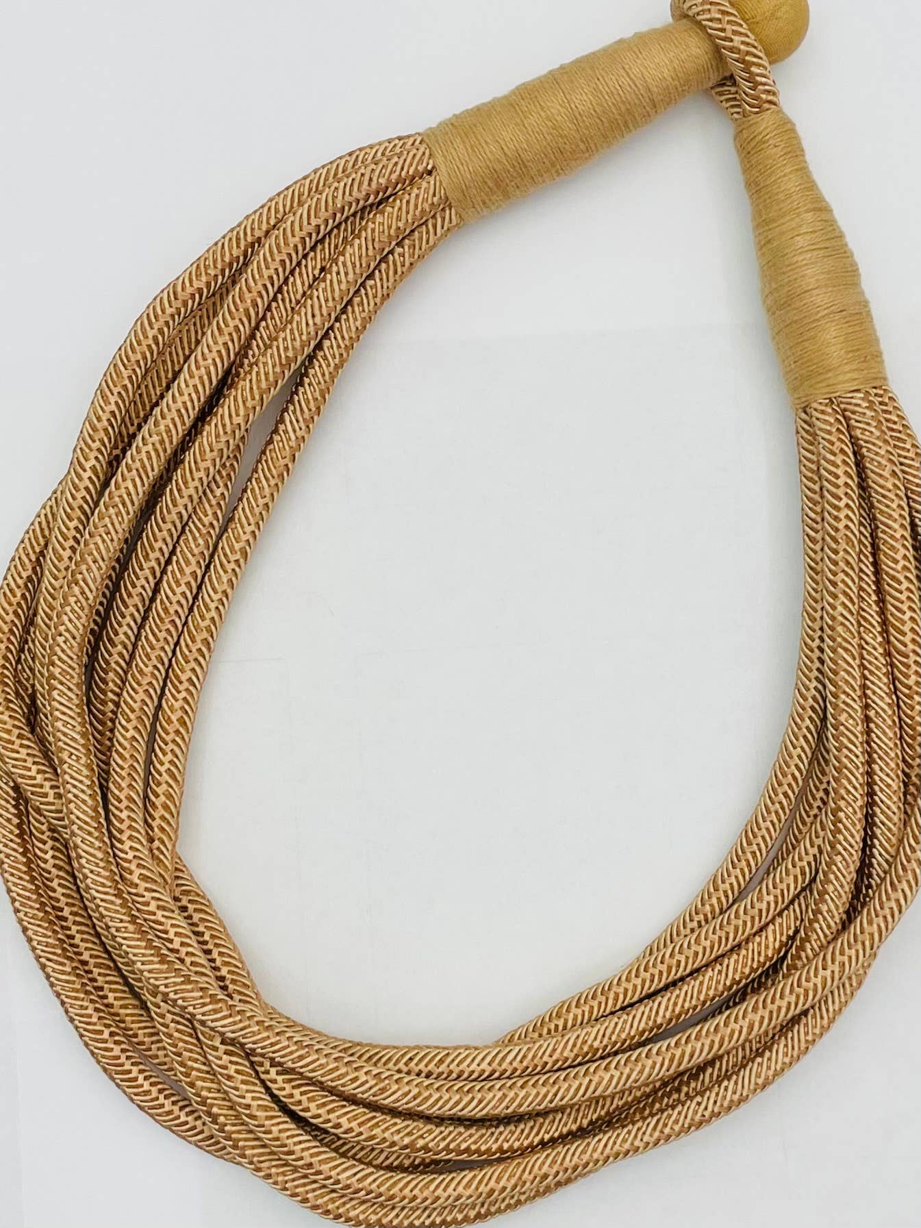 Rachel Rope Necklace in Khaki - The Pink Pineapple 850