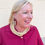 Rachel Rope Necklace in Khaki - The Pink Pineapple 850