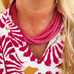 Rachel Rope Necklace in Magenta - The Pink Pineapple 850