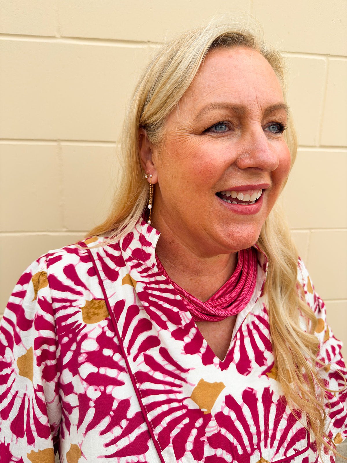 Rachel Rope Necklace in Magenta - The Pink Pineapple 850