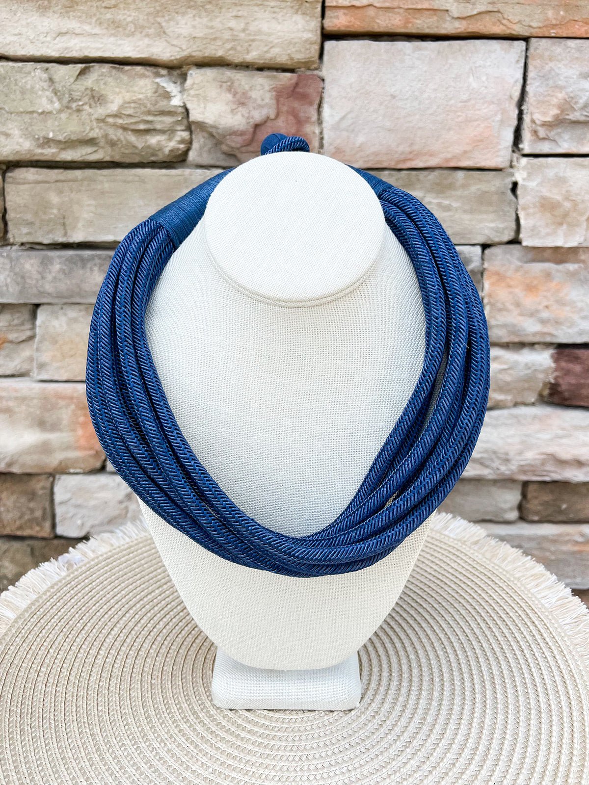 Rachel Rope Necklace in Navy - The Pink Pineapple 850