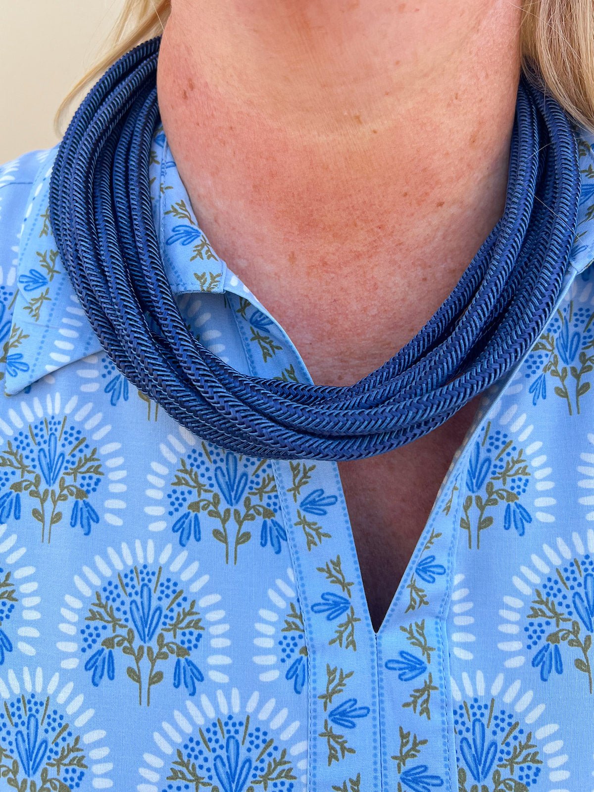 Rachel Rope Necklace in Navy - The Pink Pineapple 850