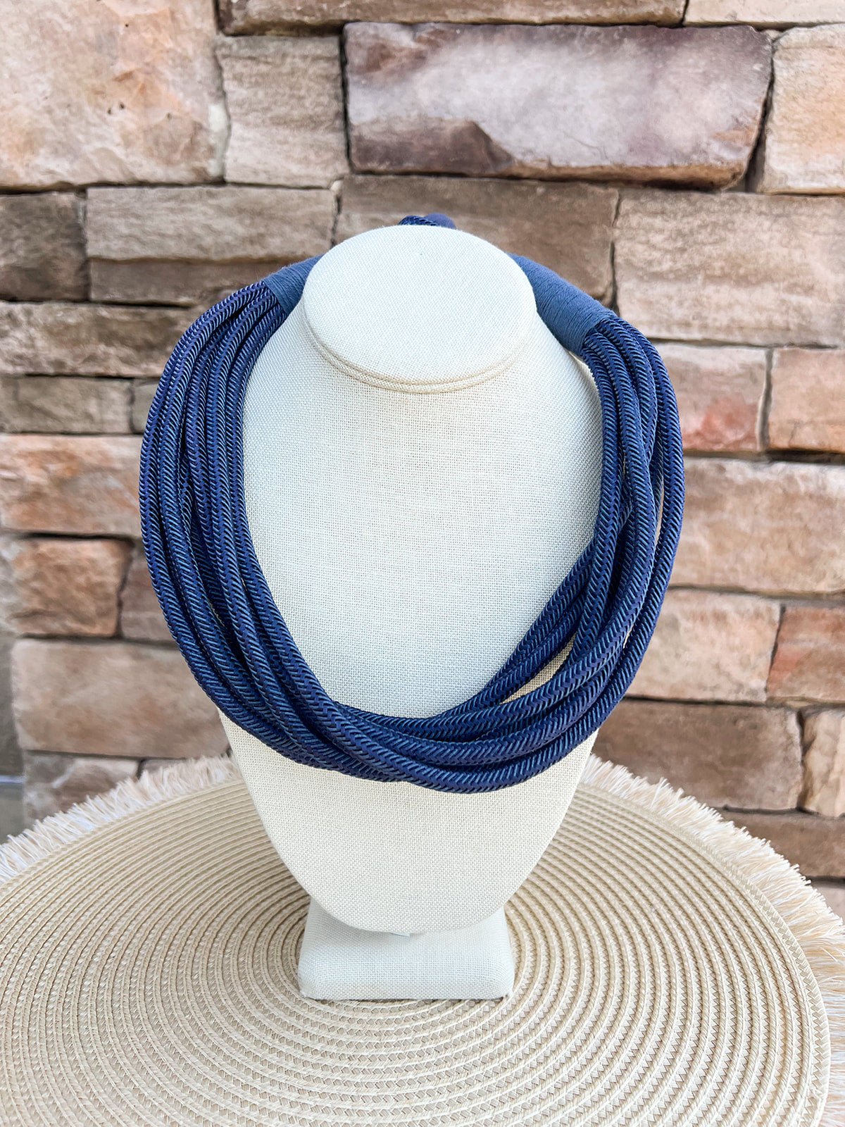 Rachel Rope Necklace in Navy - The Pink Pineapple 850