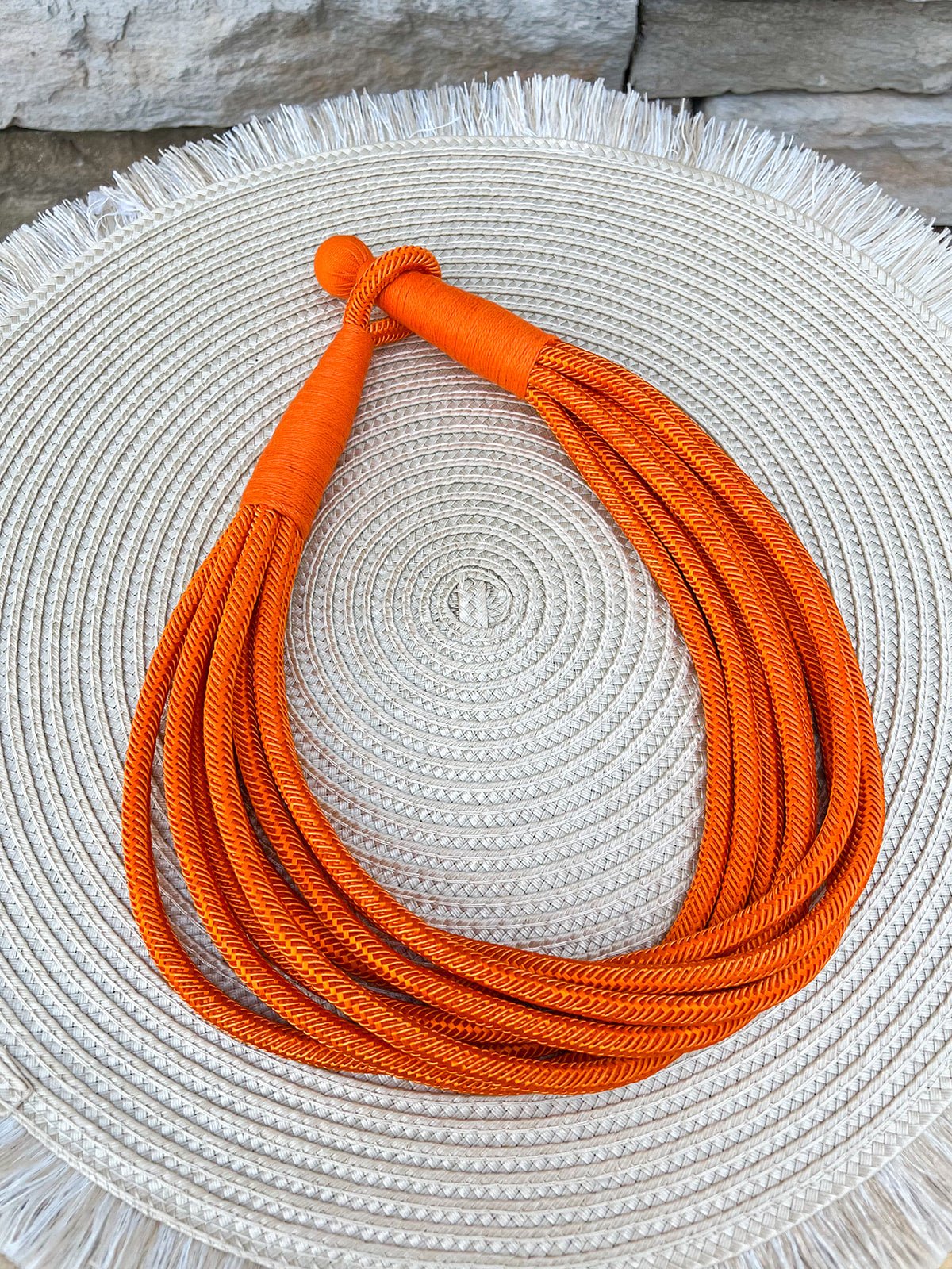 Rachel Rope Necklace in Orange - The Pink Pineapple 850