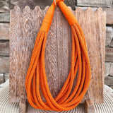 Rachel Rope Necklace in Orange - The Pink Pineapple 850