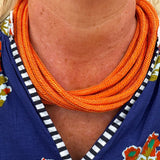 Rachel Rope Necklace in Orange - The Pink Pineapple 850