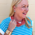 Rachel Rope Necklace in Peach - The Pink Pineapple 850