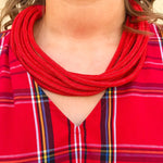 Rachel Rope Necklace in Red - The Pink Pineapple 850