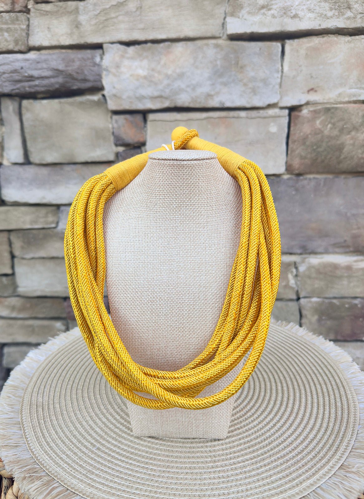 Rachel Rope Necklace in Sunshine Yellow - The Pink Pineapple 850