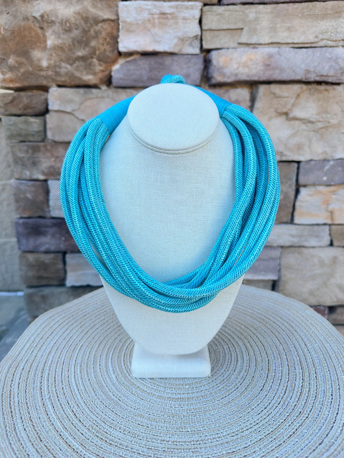 Rachel Rope Necklace in Turquoise - The Pink Pineapple 850