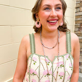 Raffia Drop Earrings in Pink - The Pink Pineapple 850