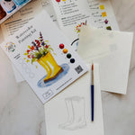 Rainboot Flower Bouquet Watercolor Kit - The Pink Pineapple 850