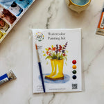 Rainboot Flower Bouquet Watercolor Kit - The Pink Pineapple 850