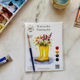 Rainboot Flower Bouquet Watercolor Kit - The Pink Pineapple 850