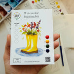 Rainboot Flower Bouquet Watercolor Kit - The Pink Pineapple 850