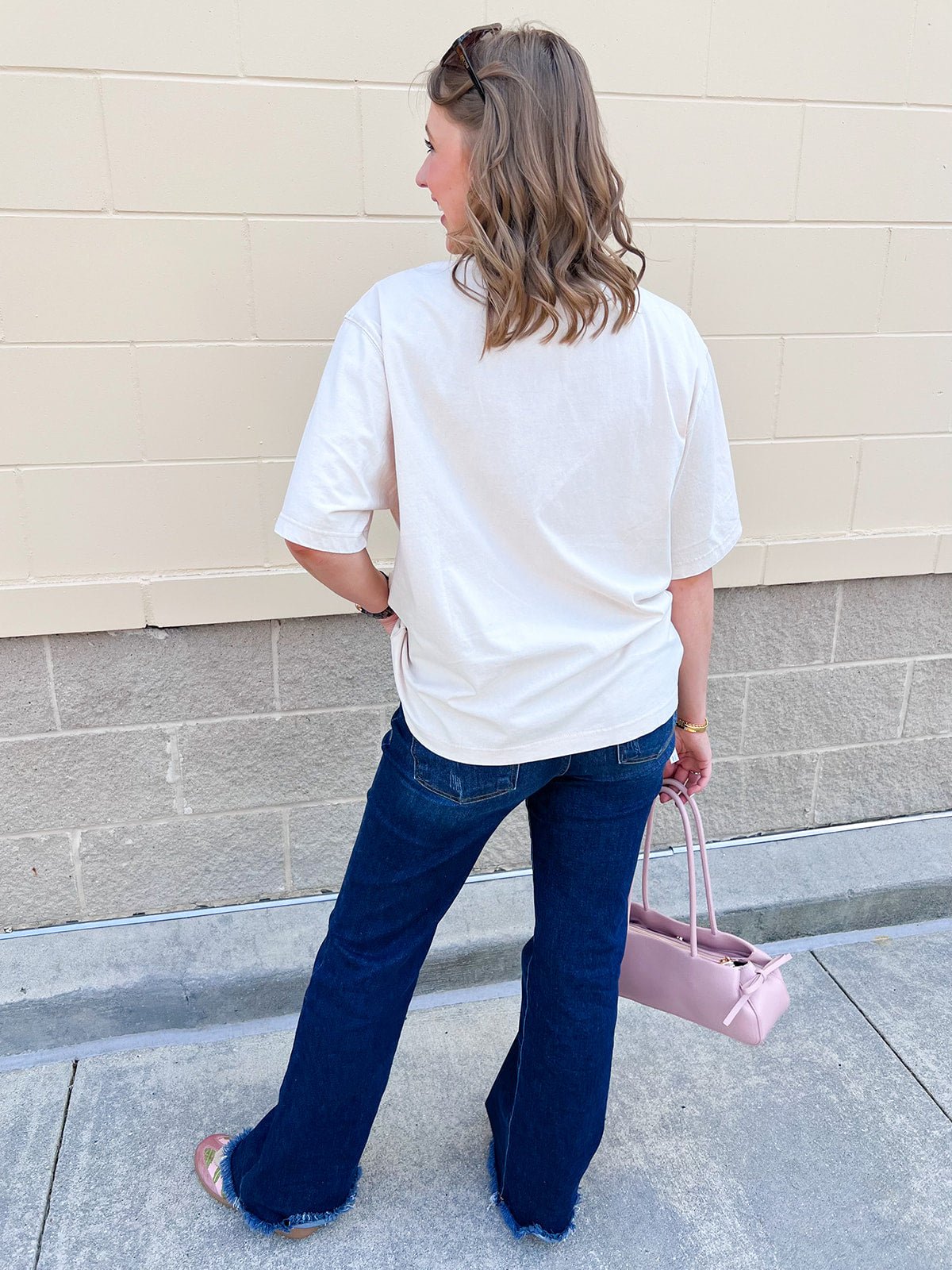 Raised on 90s Country Graphic Top - The Pink Pineapple 850