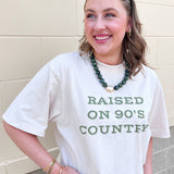 Raised on 90s Country Graphic Top - The Pink Pineapple 850