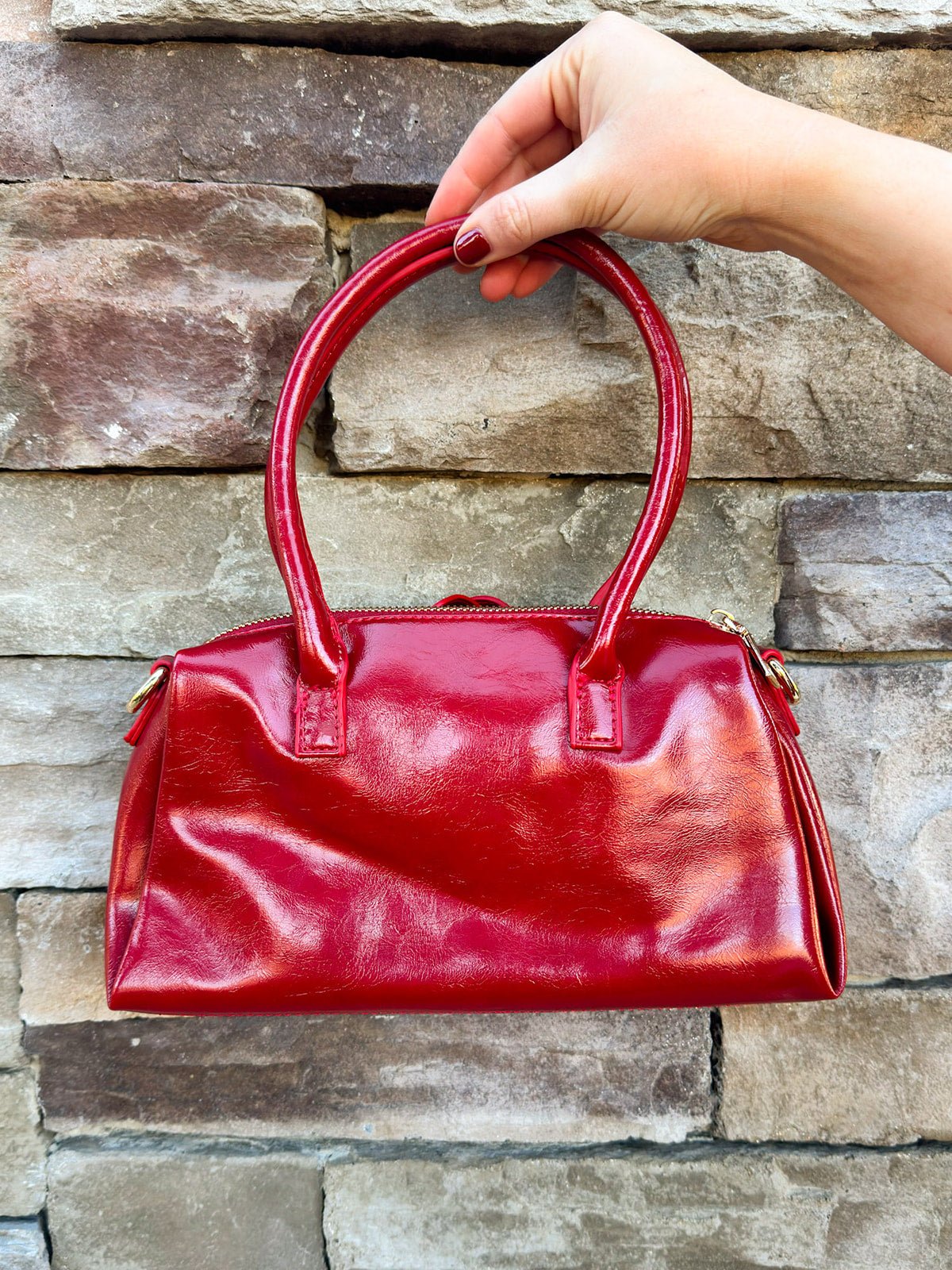 Red Vienna Crossbody Purse - The Pink Pineapple 850