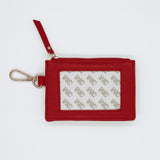 [Tilli Tomas] Needlepoint Zip Coin Holder in Red