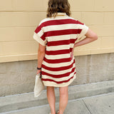 Renegade Cutie Zipper Collared Mini Dress - The Pink Pineapple 850