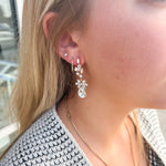 Rhinestone Crystal Dangling Earrings - The Pink Pineapple 850