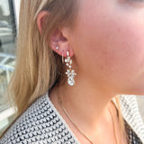 Rhinestone Crystal Dangling Earrings - The Pink Pineapple 850