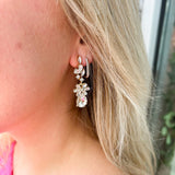 Rhinestone Crystal Dangling Earrings - The Pink Pineapple 850