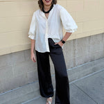 Rhinestone Reverie Blouse in Cream - The Pink Pineapple 850